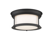 Sonna 2 Light Flush Mount in Matte Black