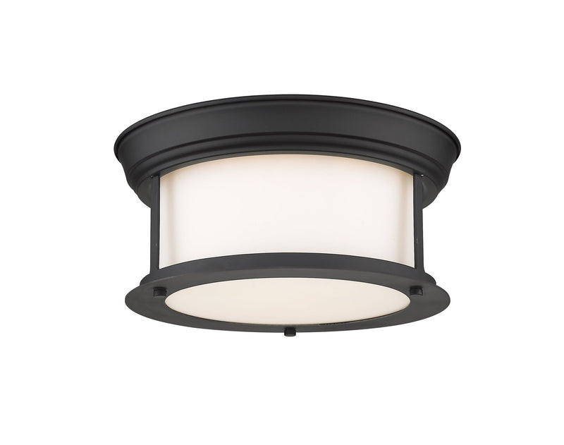 Sonna 2 Light Flush Mount in Matte Black