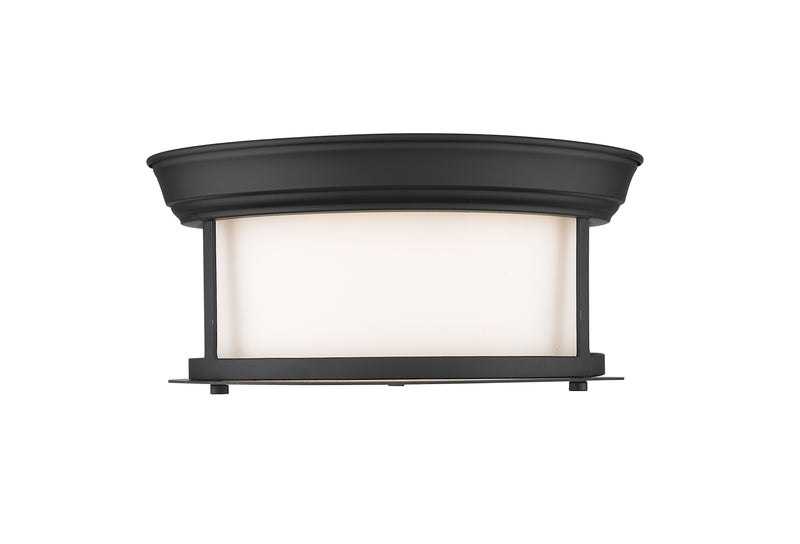 Sonna 2 Light Flush Mount in Matte Black