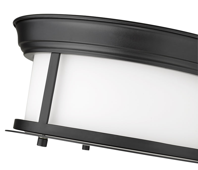 Sonna 2 Light Flush Mount in Matte Black