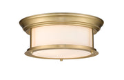 Sonna 2 Light 13.5" Flush Mount in Heritage Brass