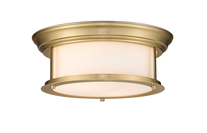 Sonna 2 Light 13.5" Flush Mount in Heritage Brass