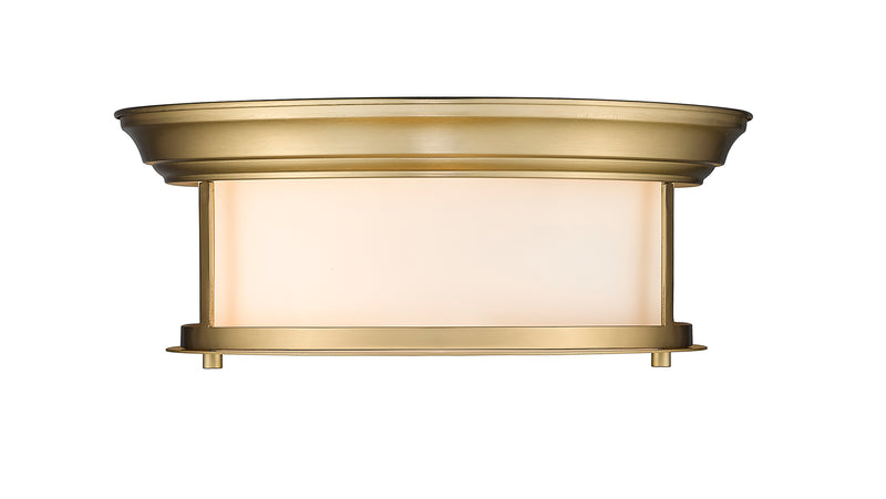Sonna 2 Light 13.5" Flush Mount in Heritage Brass