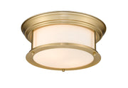 Sonna 2 Light 13.5" Flush Mount in Heritage Brass