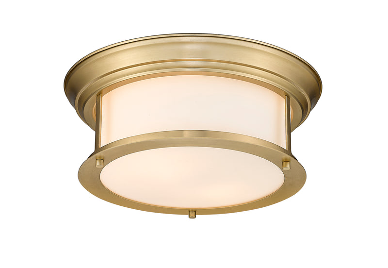 Sonna 2 Light 13.5" Flush Mount in Heritage Brass