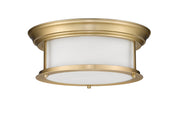 Sonna 2 Light 13.5" Flush Mount in Heritage Brass