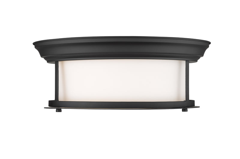 Sonna 2 Light 13.5" Flush Mount in Matte Black
