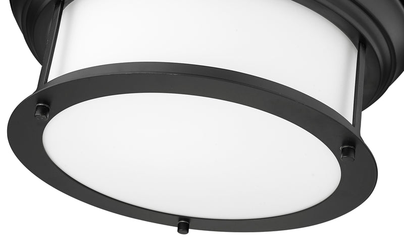 Sonna 2 Light 13.5" Flush Mount in Matte Black