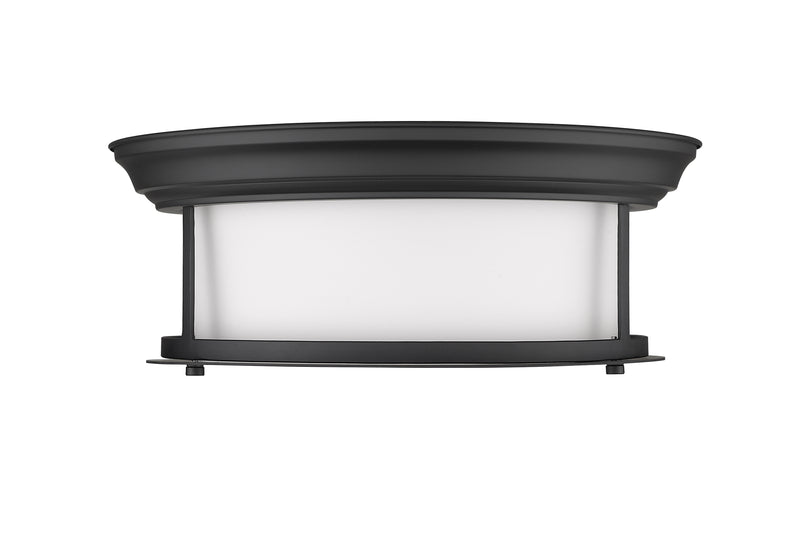 Sonna 2 Light 13.5" Flush Mount in Matte Black