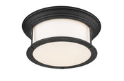 Sonna 3 Light 15.5" Flush Mount in Matte Black