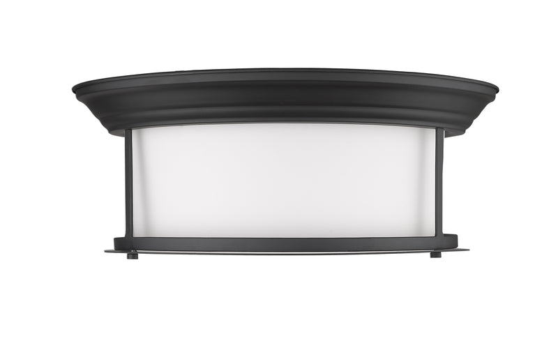 Sonna 3 Light 15.5" Flush Mount in Matte Black