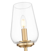 Dominique 1 Light 5.75" Wall Sconce in Modern Gold