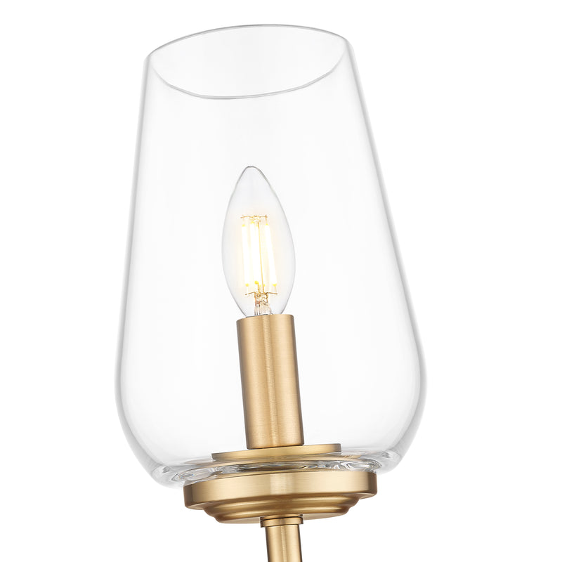 Dominique 1 Light 5.75" Wall Sconce in Modern Gold