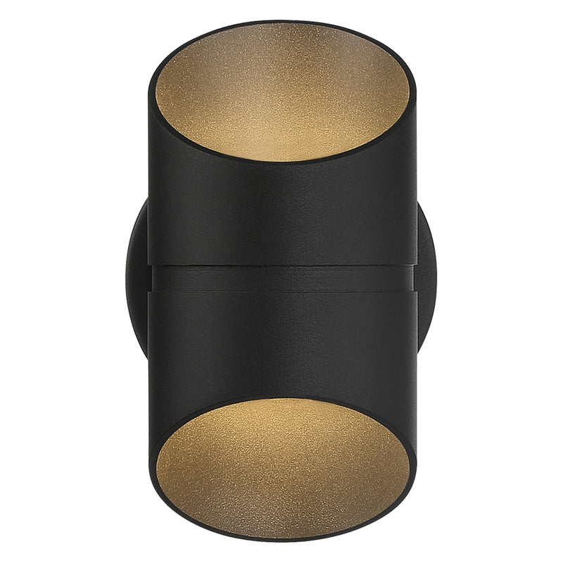 Marino 8" LED Outdoor Wall Sconce in Black