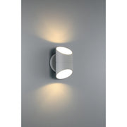 Marino 8" LED Outdoor Wall Sconce in Satin