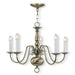 Williamsburgh 5 Light Chandelier in Antique Brass