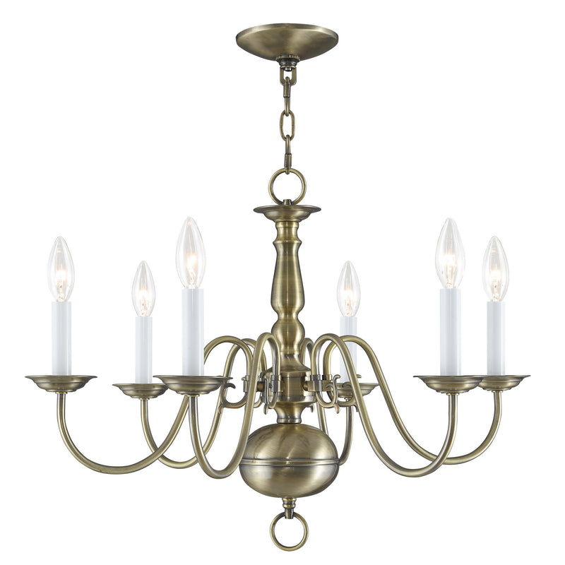 Williamsburgh 6-Light Chandelier - Lamps Expo