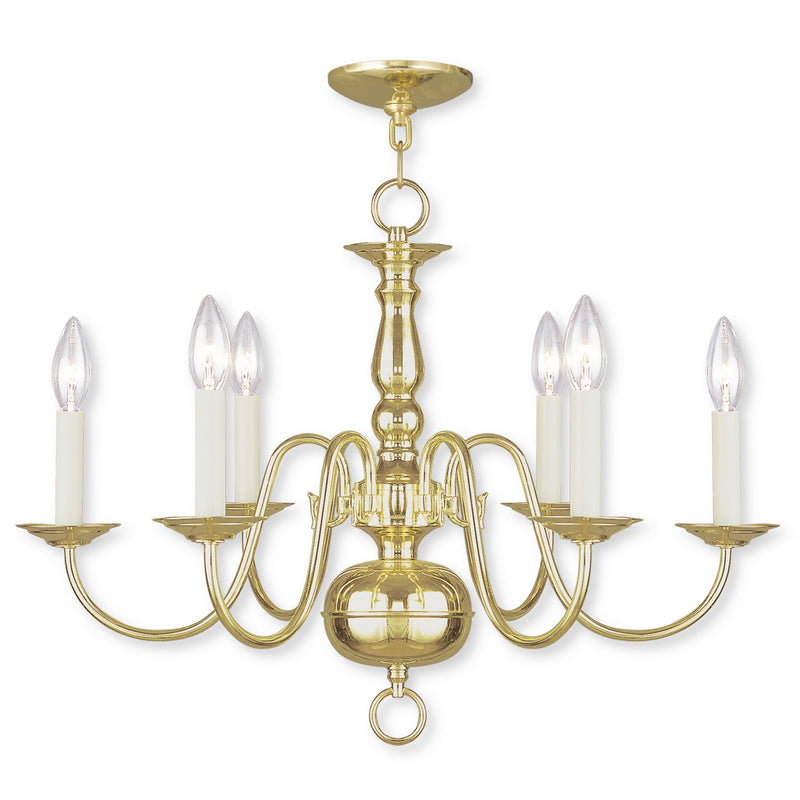 Williamsburgh 6-Light Chandelier - Lamps Expo