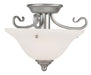 Coronado 1 Light Ceiling Mount in Brushed Nickel