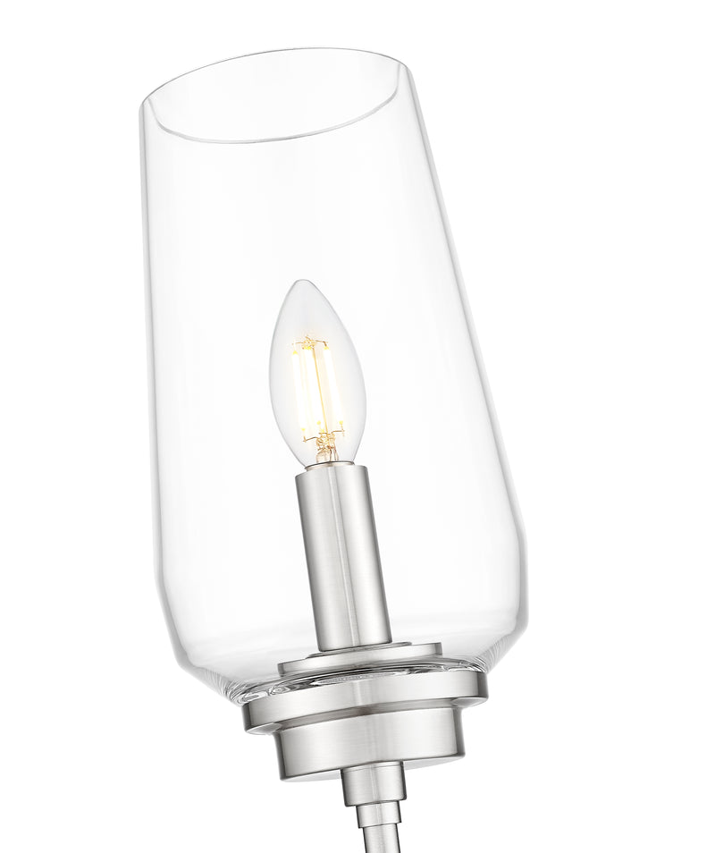 Clara 1 Light 5.5" Wall Sconce in Brushed Nickel