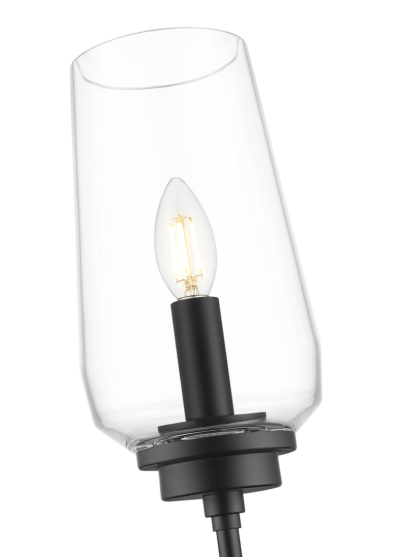 Clara 1 Light 5.5" Wall Sconce in Matte Black