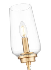 Clara 1 Light 5.5" Wall Sconce in Modern Gold