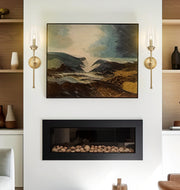 Clara 1 Light 5.5" Wall Sconce in Modern Gold in a room setting
