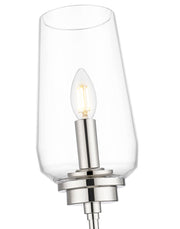 Clara 1 Light 5.5" Wall Sconce in Polished Nickel