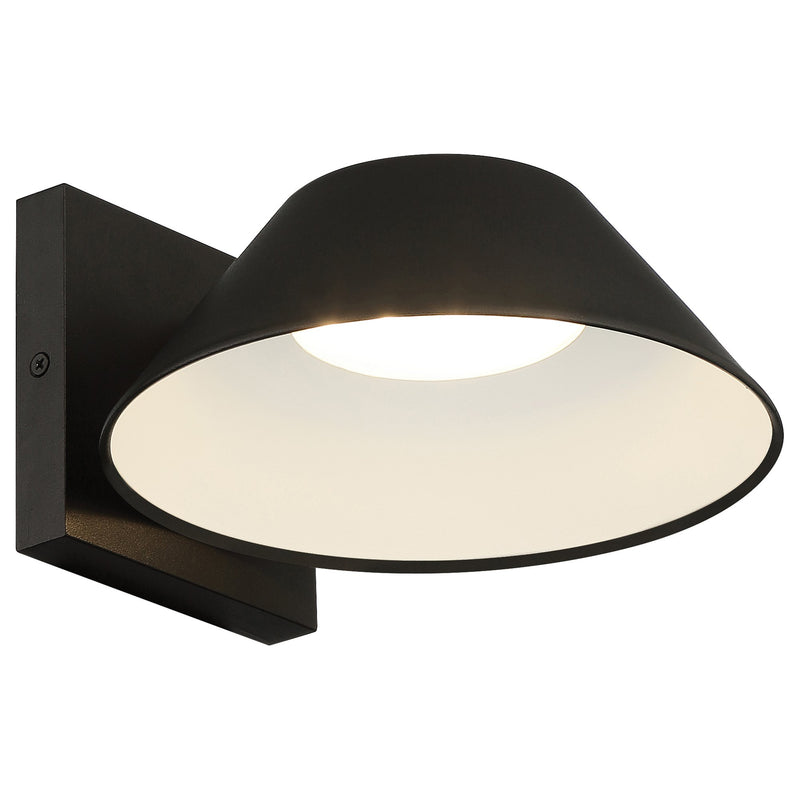 Solano 12" LED Outdoor Wall Sconce in Black