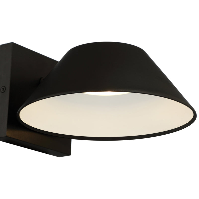 Solano 12" LED Outdoor Wall Sconce in Black