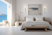 Cassian 1 Light 5.5" Wall Sconce in Brushed Nickel in a room setting