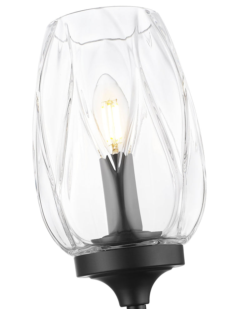 Cassian 1 Light 5.5" Wall Sconce in Matte Black