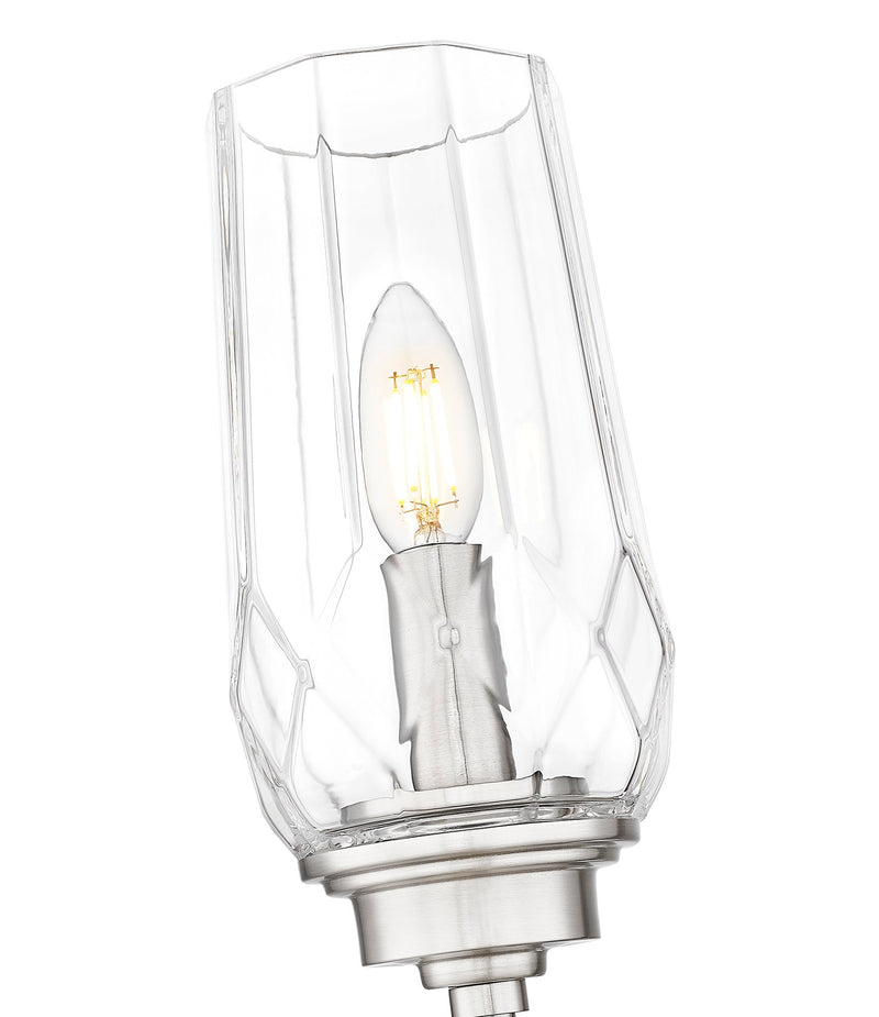 Cosmo 1 Light 5" Wall Sconce in Brushed Nickel