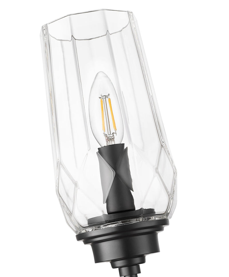 Cosmo 1 Light 5" Wall Sconce in Matte Black