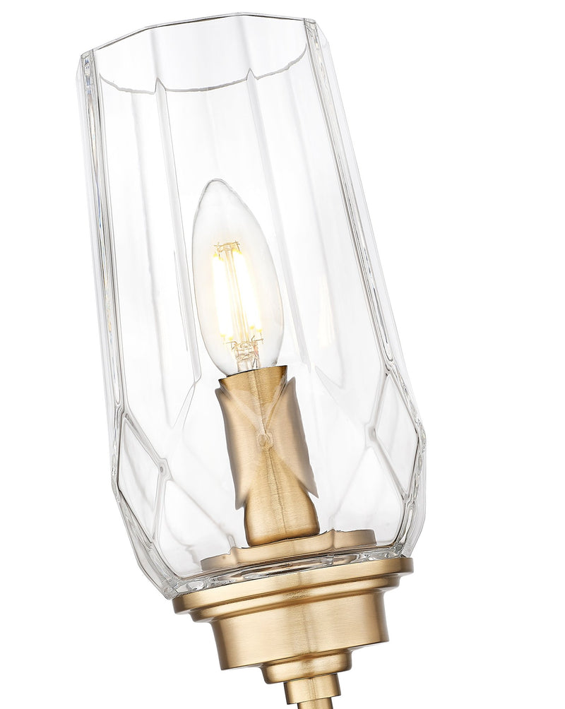 Cosmo 1 Light 5" Wall Sconce in Modern Gold