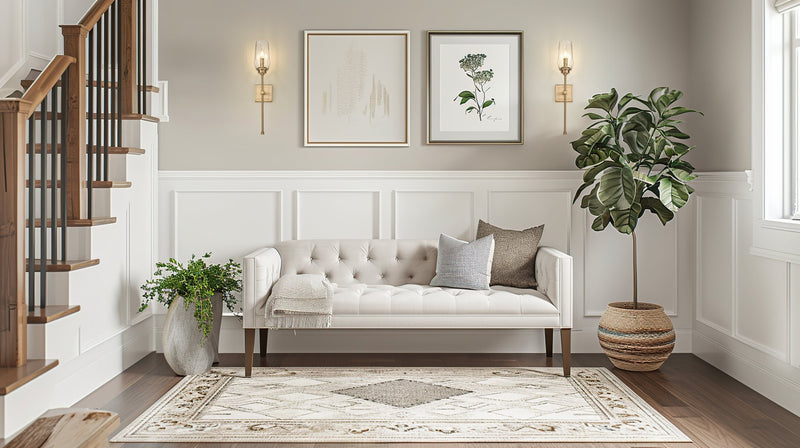 Cosmo 1 Light 5" Wall Sconce in Modern Gold in a room setting