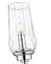 Cosmo 1 Light 5" Wall Sconce in Polished Nickel