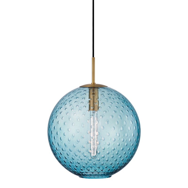 Rousseau Large Pendant in Aged Brass