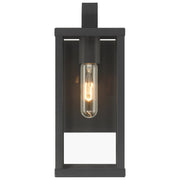 Augusta Small Outdoor Wall Lantern in Black