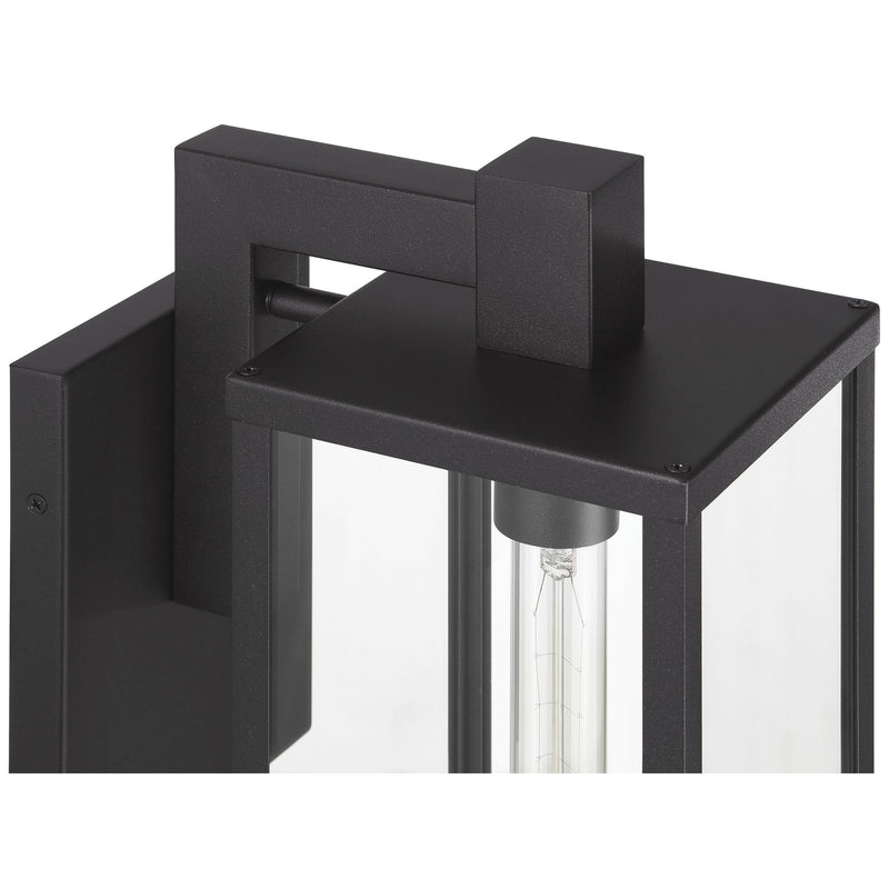 Augusta Small Outdoor Wall Lantern in Black
