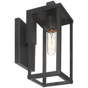 Augusta Small Outdoor Wall Lantern in Black
