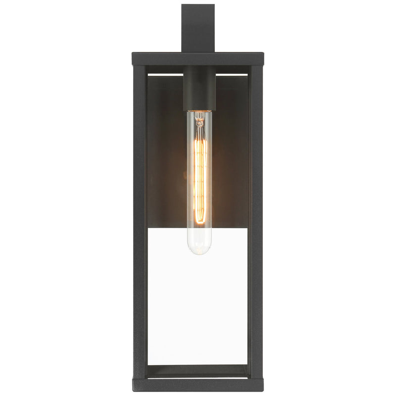Augusta Medium Outdoor Wall Lantern in Black