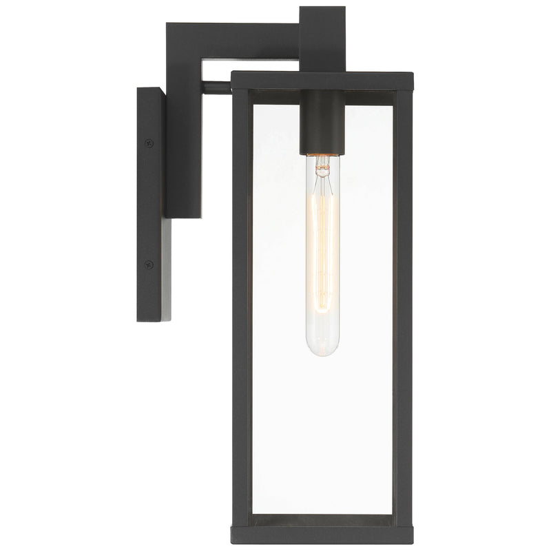 Augusta Medium Outdoor Wall Lantern in Black