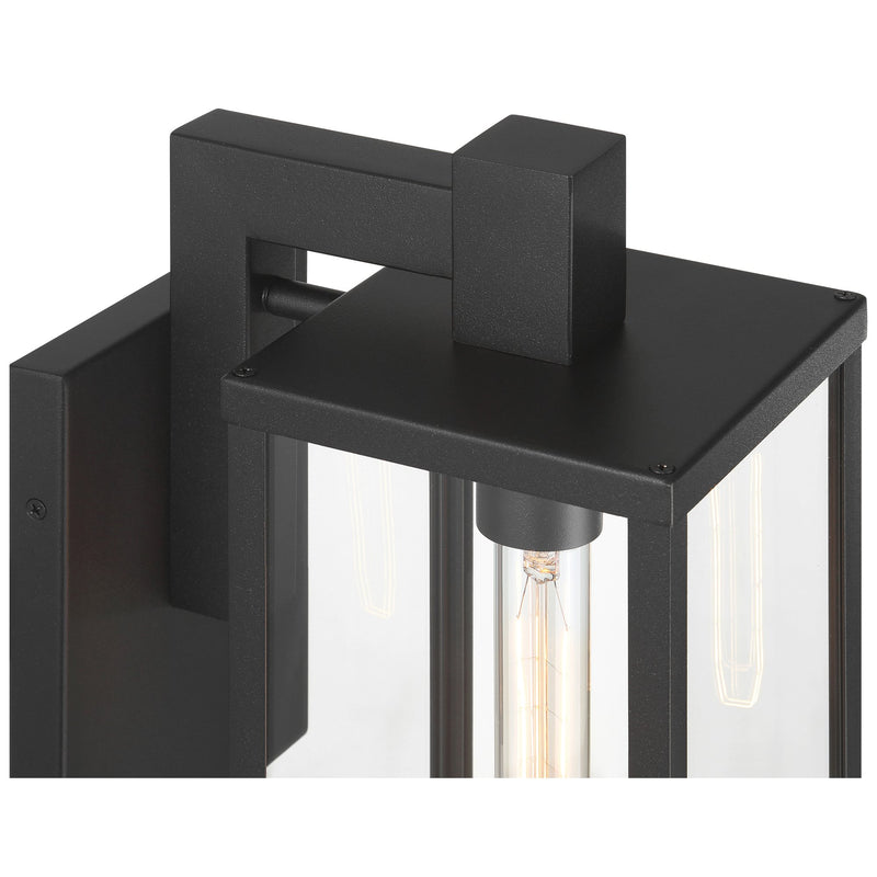 Augusta Medium Outdoor Wall Lantern in Black