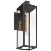 Augusta Large Outdoor Wall Lantern in Black