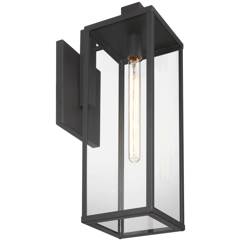 Augusta Large Outdoor Wall Lantern in Black