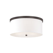 Midtown 3-Light Flush Mount in Burnished Bronze
