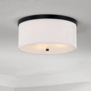Midtown 3-Light Flush Mount in Matte Black