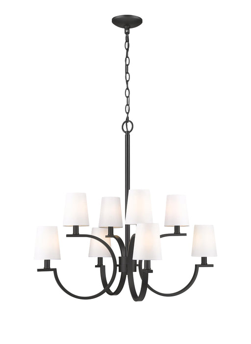Cordelia 8 Light 29.25" Chandelier in Matte Black
