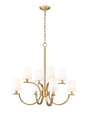 Cordelia 8 Light 29.25" Chandelier in Modern Gold
